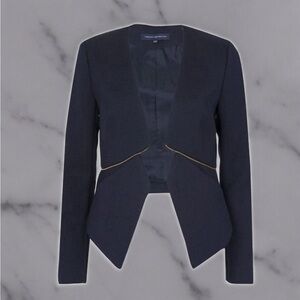 French Connection Apollo Zip Detail Jacket Retail $230 Size‎ 6 ❤